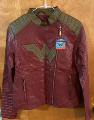NEW DC Robe Factory Wonder Woman moto Jacket Large