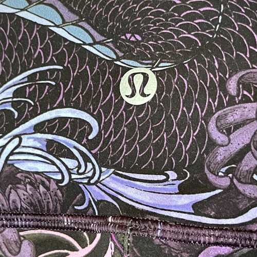 Lululemon Chasing Miles Tight Leggings 25" Memoir Purple Multi Womens Size 4 - Picture 3 of 10