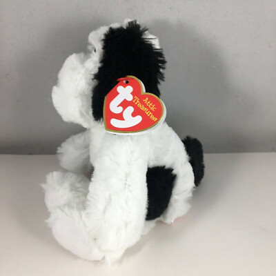 TY 67005 Muggy Plüschhund Schwarz/weiß 33 Cm - Kuscheliges Stofftier Für Kinder
