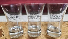 Heaven Hill/ Evans Williams Unique Shot Glasses Set Of (3) Pre-owned