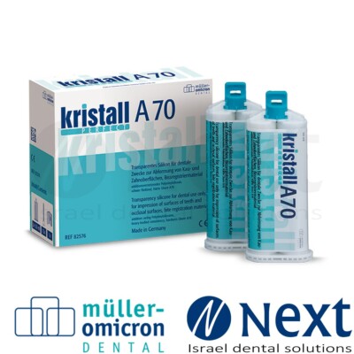 kristall PERFECT A70 transparent bite registration material Muller-Omicron