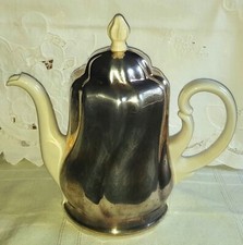 HKE, Hanns Kn&auml;bel Esslingen Kaffeekanne mit versilberte Thermohaube, 1950er