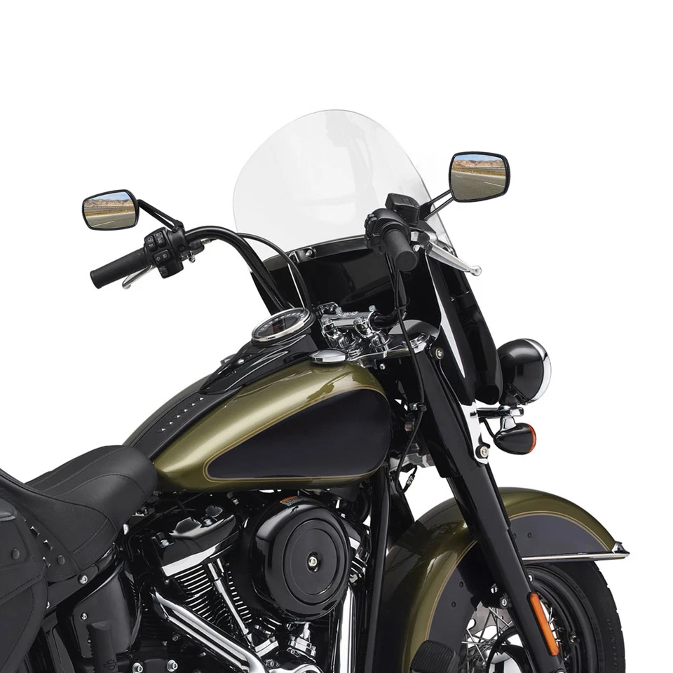 Espejos retrovisores aptos para Harley Touring Glide Sportster XL883 1200 Dyna Softail Foto 2 de 4