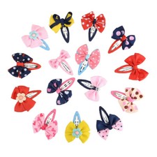 15PCS hair clips for little girls Bow Barrettes Bowknot Hair Snaps Hair Clips