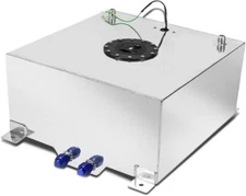 Top 20 Gallon Aluminum Race Drift Fuel Cell cap Tank Level Sender Silver