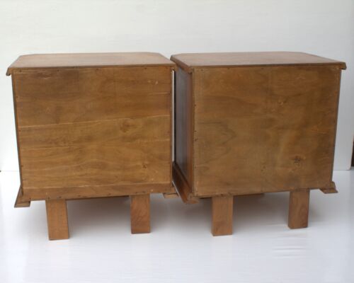 Antique 2 Art Deco Bedside Tables nightstands vanity end tables 1940's home deco - Picture 12 of 19