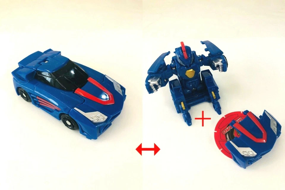 KOREA [ PASHA MECARD ] EVAN Transformable Robot Car TV Figure + 2card  - Image 3 of 4