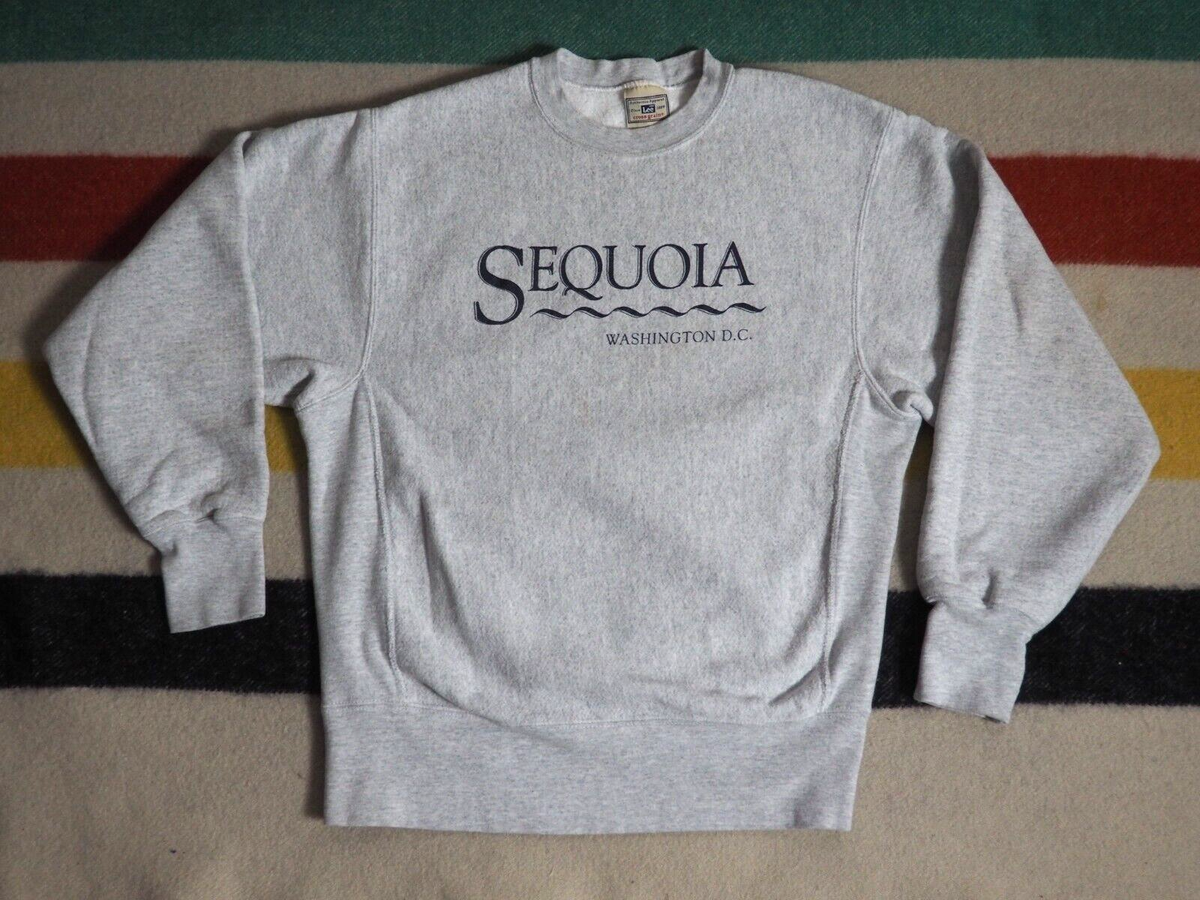 VTG 90s Lee Reverse Weave Heather Gray SEQUOIA Washington DC 