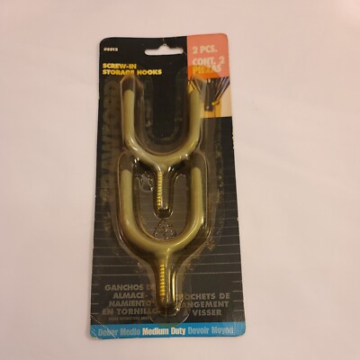 Crawford Prod Div of Jarden Safety SS13 Screw in Tool Hook, 2-Pack Medium Duty