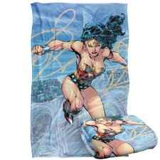 Wonder Woman Blue Sky Wonder Woman Silky Touch Super Soft Throw Blanket