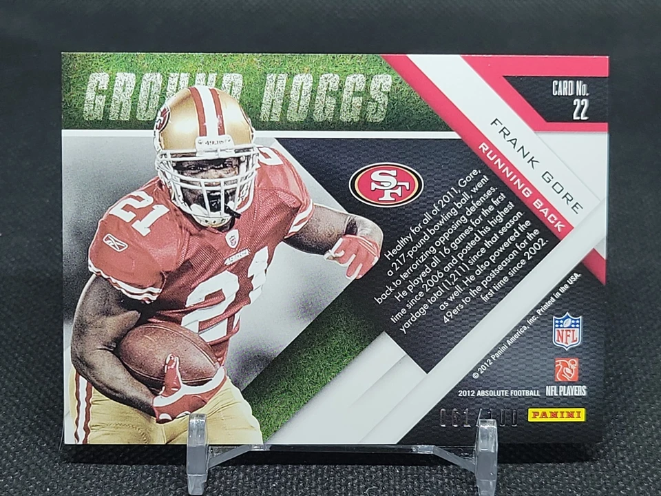 2012 Absolute Ground Hoggs Spectrum #22 Frank Gore /100 - Image 2 of 2