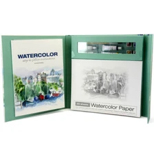 Art & Craft Painting Kit - Watercolor Book, Paper & Paints - The Easy Way