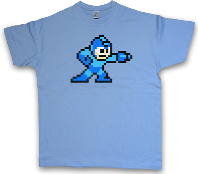 MEGA BOY T-SHIRT Man Game 16 Bit Retro Video Game Console Konsole Gamepad Pixel