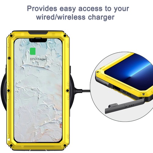 For iPhone IP68 Waterproof Case Rugged Armour Metal Cover Screen Protector 360 - Picture 6 of 15
