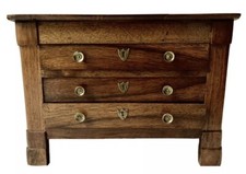 Commode de Maîtrise Meuble Miniature Style Empire Compagnon France Époque XIXème