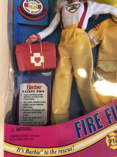Vintage Fire Fighter Barbie Doll Career Collection 1994 Special Edition NRFB  - Picture 3 of 12