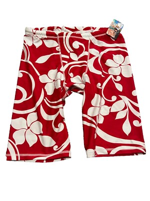 NEW NWT MENS HAPARI SWIM DIVING RACING COMPETITION SUIT SWIMMING JAMMER SHORTS L