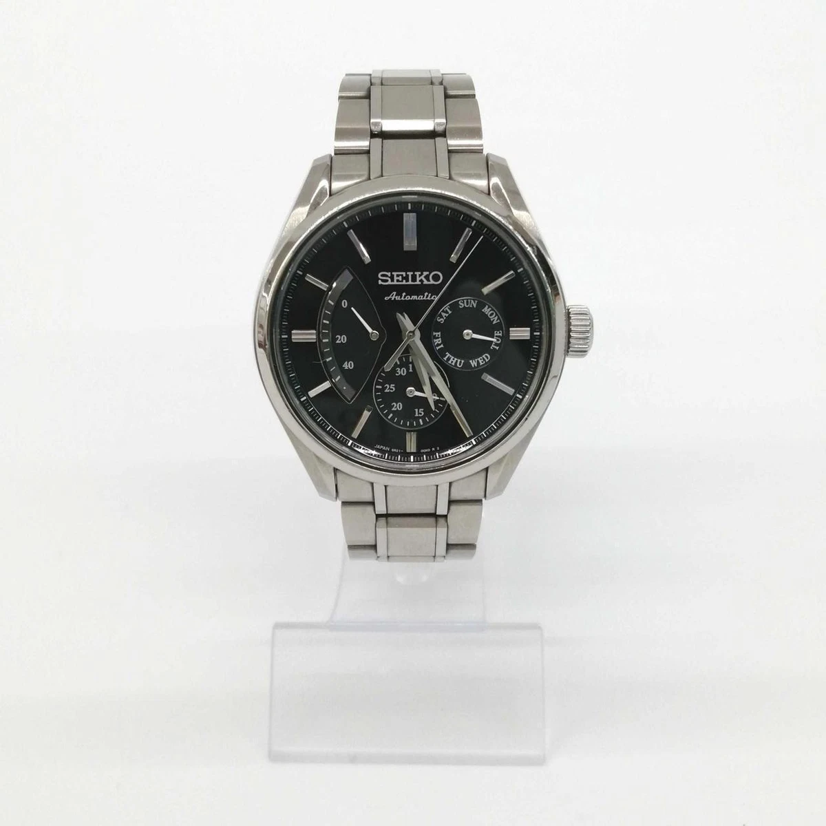 Seiko Presage SARW023 Day Date St.Steel Sapphire 10Bar Automatic Mens Watch