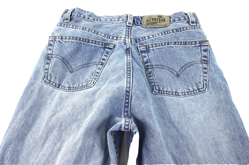 *CUT HEMS* Levi Silver Tab Loose Student 30x30 Denim Jeans- USA #D294