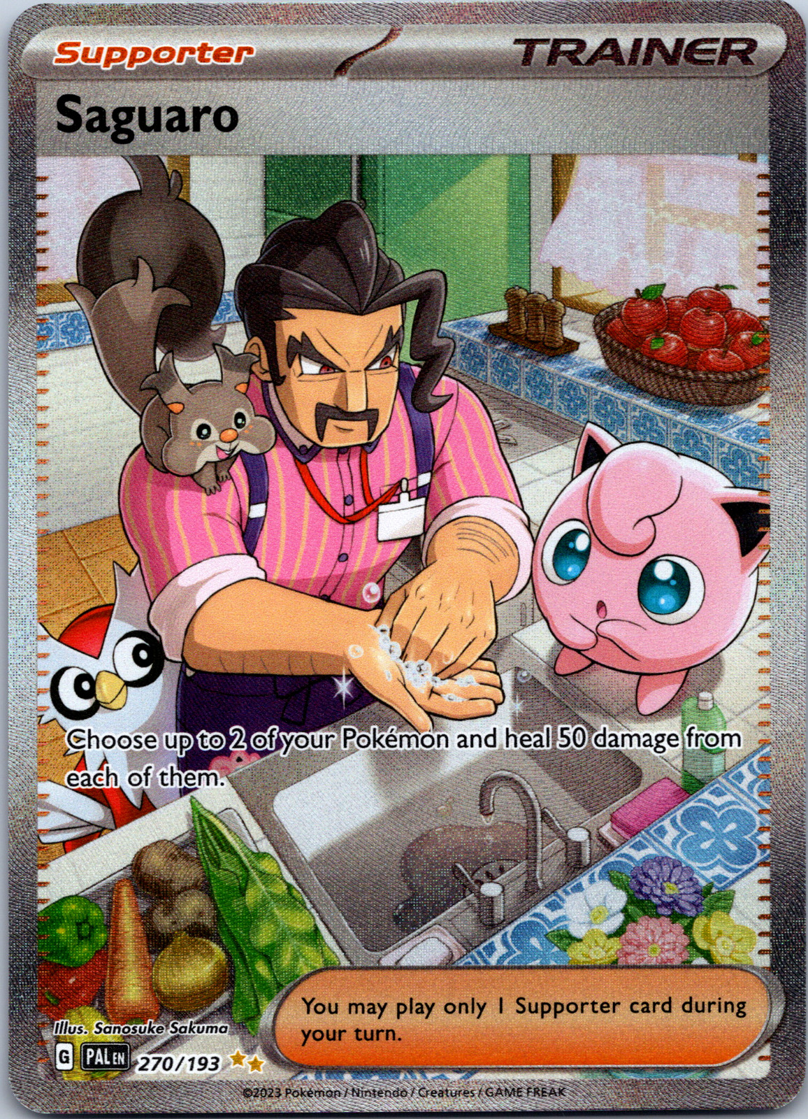 Saguaro 270/193 Sv02: Paldea Evolved Holo NM Pokemon TCG