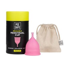 Copas menstruales Pee Safe para mujer | Tamaño mediano con bolsa libre de infecciones/erupciones