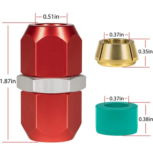 800-641 3/8'' Aluminum Line Splice Repair Kit Works for A/C, coolant , Oil Etc - Picture 6 of 12