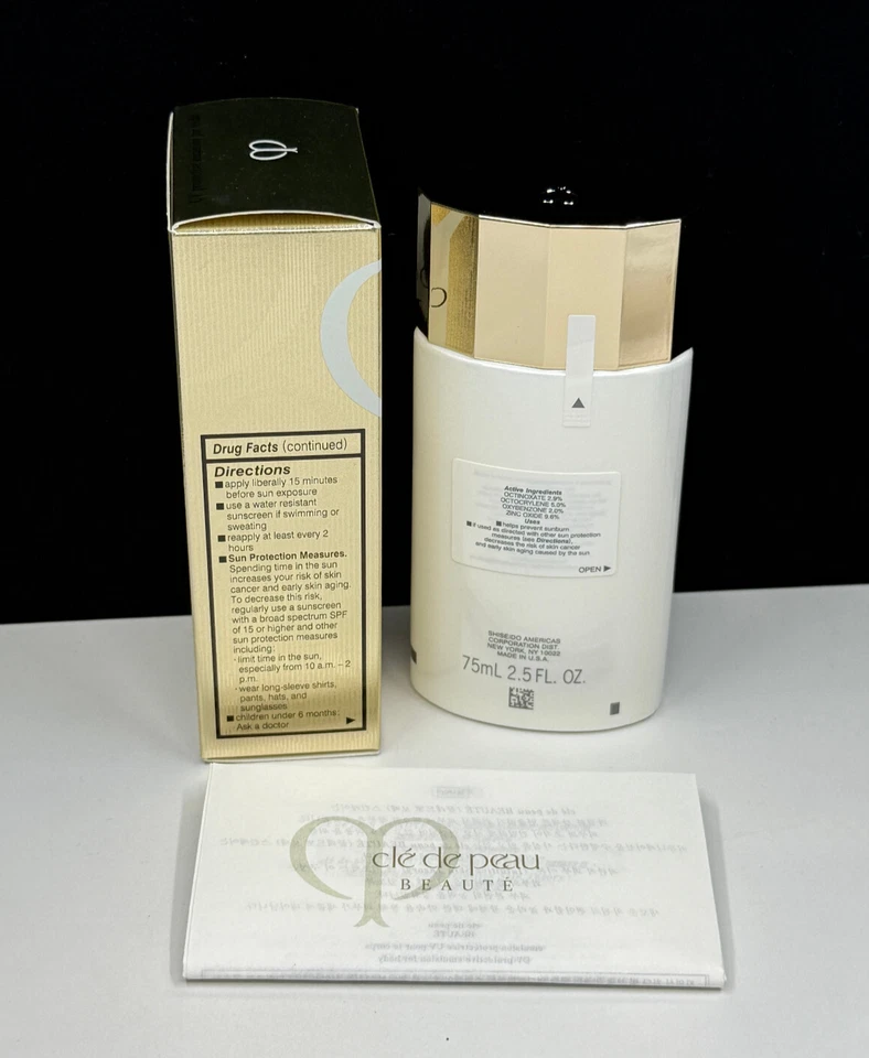 CLE DE PEAU BEAUTE EMULSIÓN PROTECTORA UV PARA CUERPO - 2,5 oz 75 ml FPS 30 NUEVO EN CAJA Foto 2 de 4
