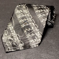 Steven Harris Handmade Tie Music Notes Necktie Musician - Shipped FREE in a BOX