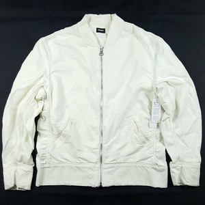 white oversized bomber jacket