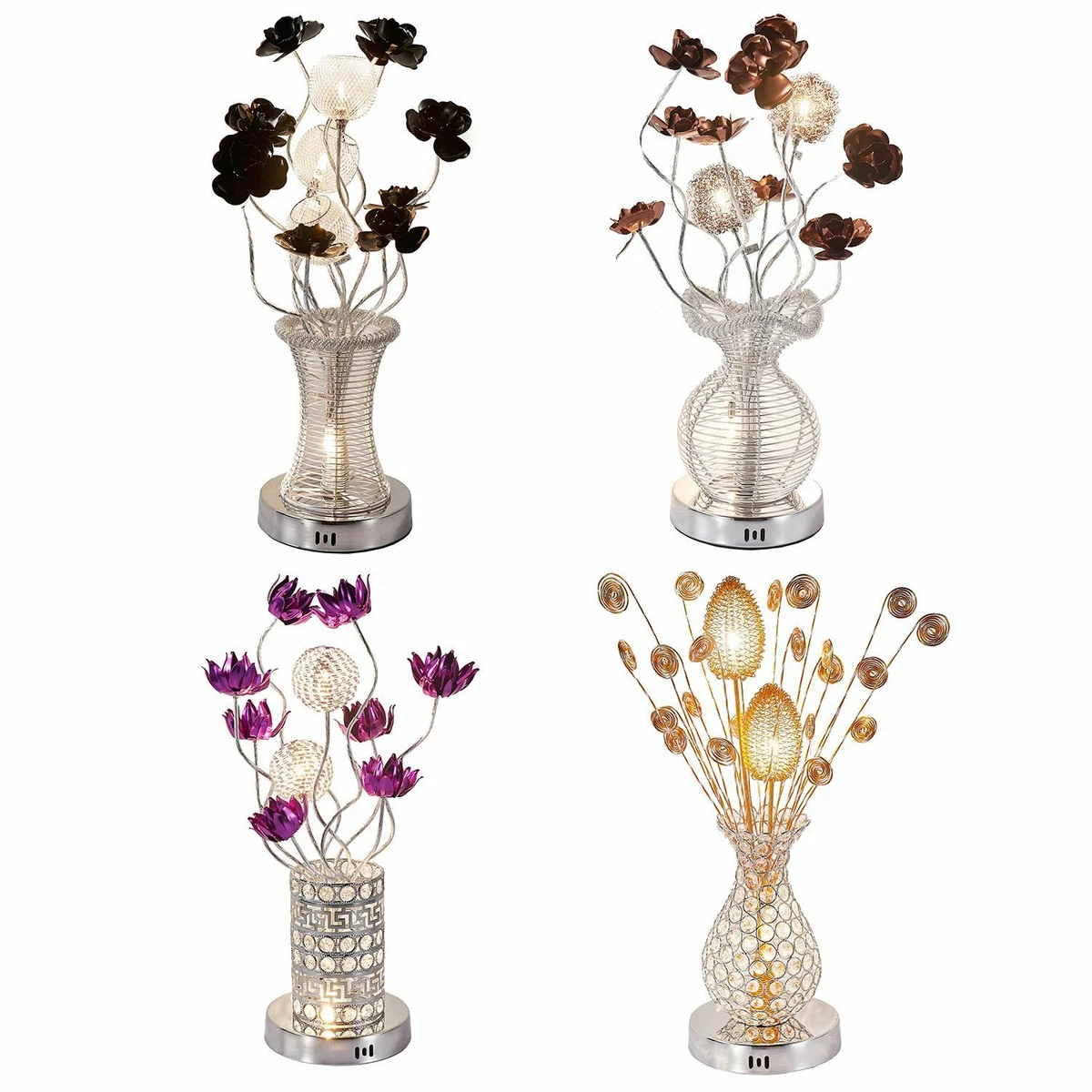 Modern Aluminium LED Flower Desk Light Floor Lamp Home Decor Table Lamp
