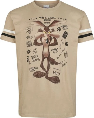 Looney Tunes T-Shirt Herren Coyote Genius beige - Bild 1 von 4