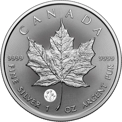 1-oz. 99.99% Pure Silver Coin - Treasured Silver Maple Leaf: Celebration Privy