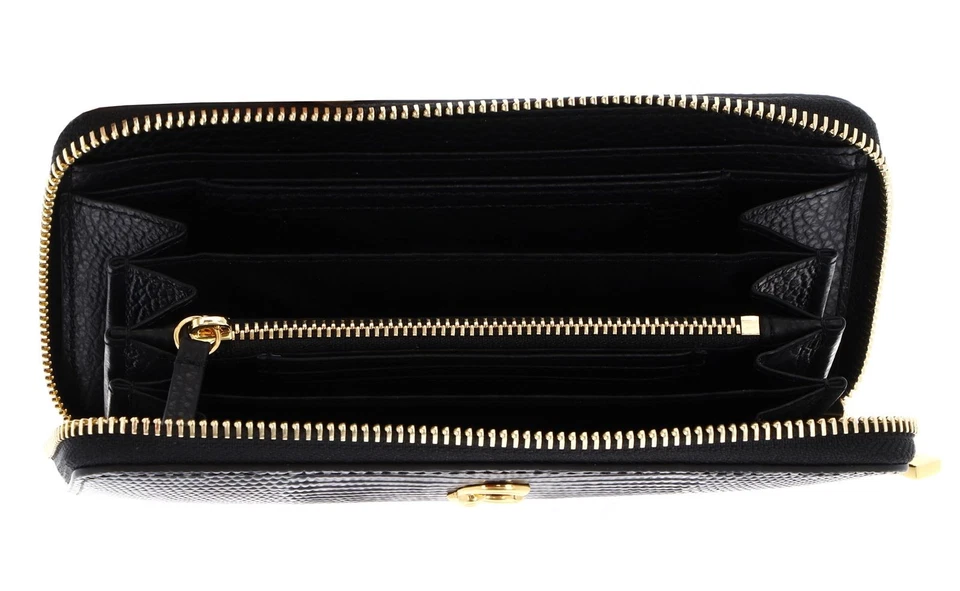 COCCINELLE porte-monnaie C-Me Lizard Wallet Noir - Photo 2/4