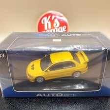 AUTOart 1/43 Mitsubishi Lamcer Evolution VII 7 Street Car Yellow 57161