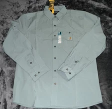 Medium CARHARTT Force Sun Defender Shirt Mens Relaxed Lightweight Long Sleeve