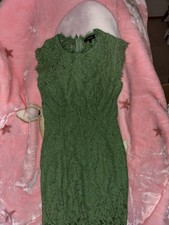 Green Laced Dress for Women Size M