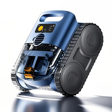 Cordless Robotic Pool Cleaner, 120Min Runtime, Dual 180W Motors, 7800mAh Batter