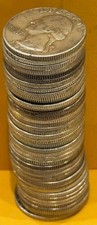 Washington Silver Quarter Lot – 1932 to 1964 – 90% Silver – Random Dates