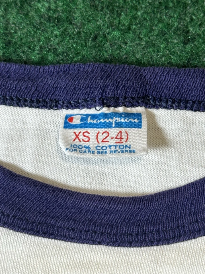 70s Notre Dame Fighting Irish Champion t-shirt rare vintage ringer youth XS 2-4 - Image 3 of 4