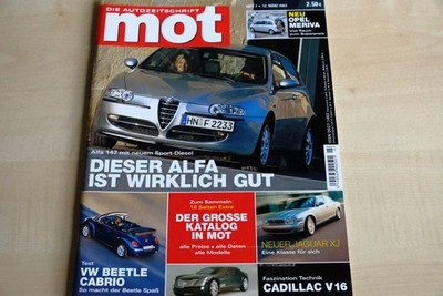 2) MOT 07/2003 - Opel Meriva 1.8 Cosmo mit 125P - Toyota Avensis Sol 2.0D-4D mit