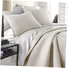 King Quilt Bedding Set, Quilted Comforter, King / California King 02 - Bone