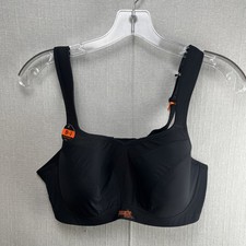 Panache 5021 Wired Sports Bra 38D Black Firm Support Convertible NEW