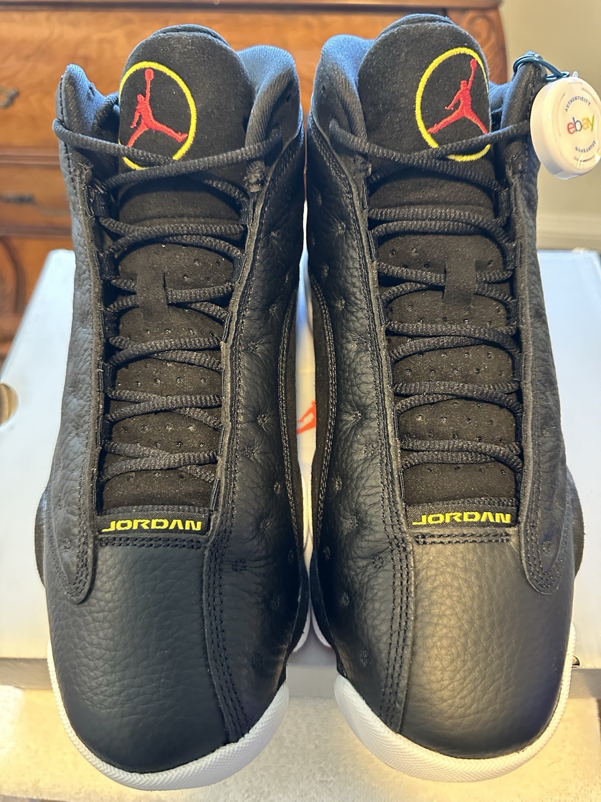 SAOLA ?SCARPE DA BASKET NIKE AIR JORDAN 13 RETRO DA UOMO NERE VERE ROSSE BIANCHE (TAGLIA 9)?