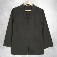 Jil Sander Two-Button Navy Wool Blazer — listing 2