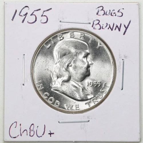1955 Bugs Bunny FS-401 50C Franklin Half Dollar in Choice BU+ Condition #6473