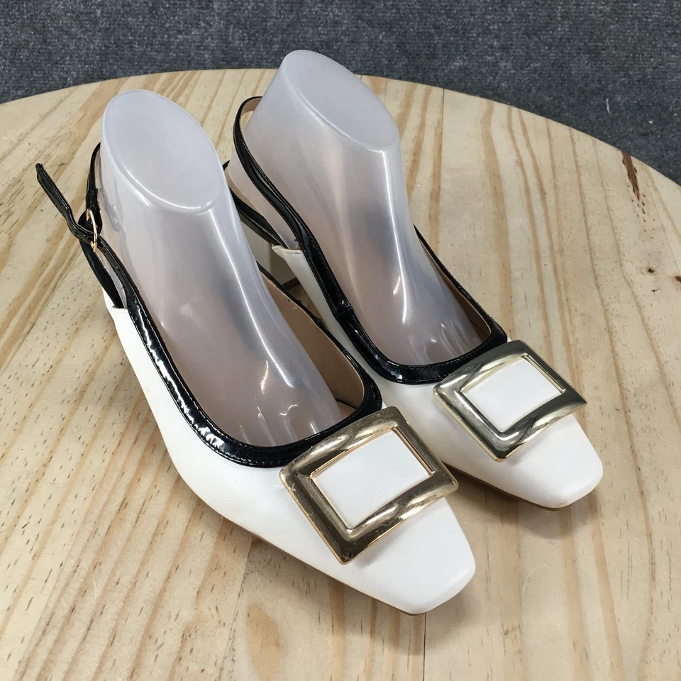 NUEVO Zapatos de salón Alfani para mujer 6 M Cienna informales con cordones de cuero sintético blanco Foto 3 de 4