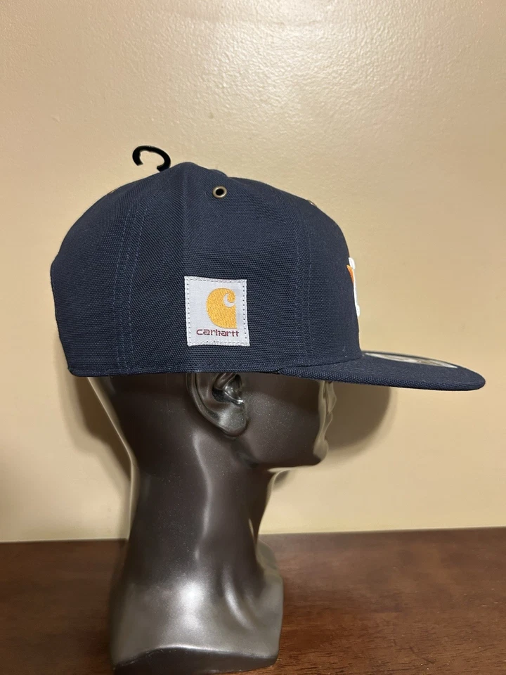 Houston Astros Carhartt x '47 Capitán Sombrero Pato Tela Azul Marino OSFM NUEVA MUESTRA Foto 3 de 4