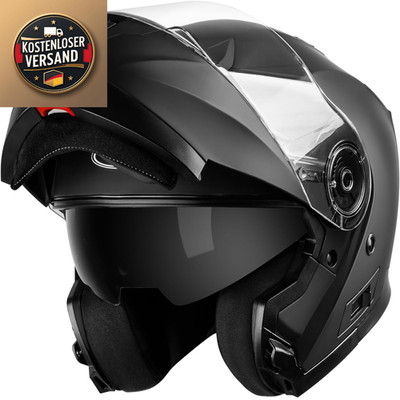 Yema Rollerhelm Integralhelm Fullface Helm YM-926 Doppelvisier Sonnenblende ECE