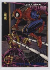 1997 Fleer Ultra Marvel Sensational Blue Spider-Man vs Trapster #28 t2u