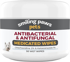 - Antibacterial  Antifungal Wipes for Dogs  Cats With Chlorhexidine  Ketocon